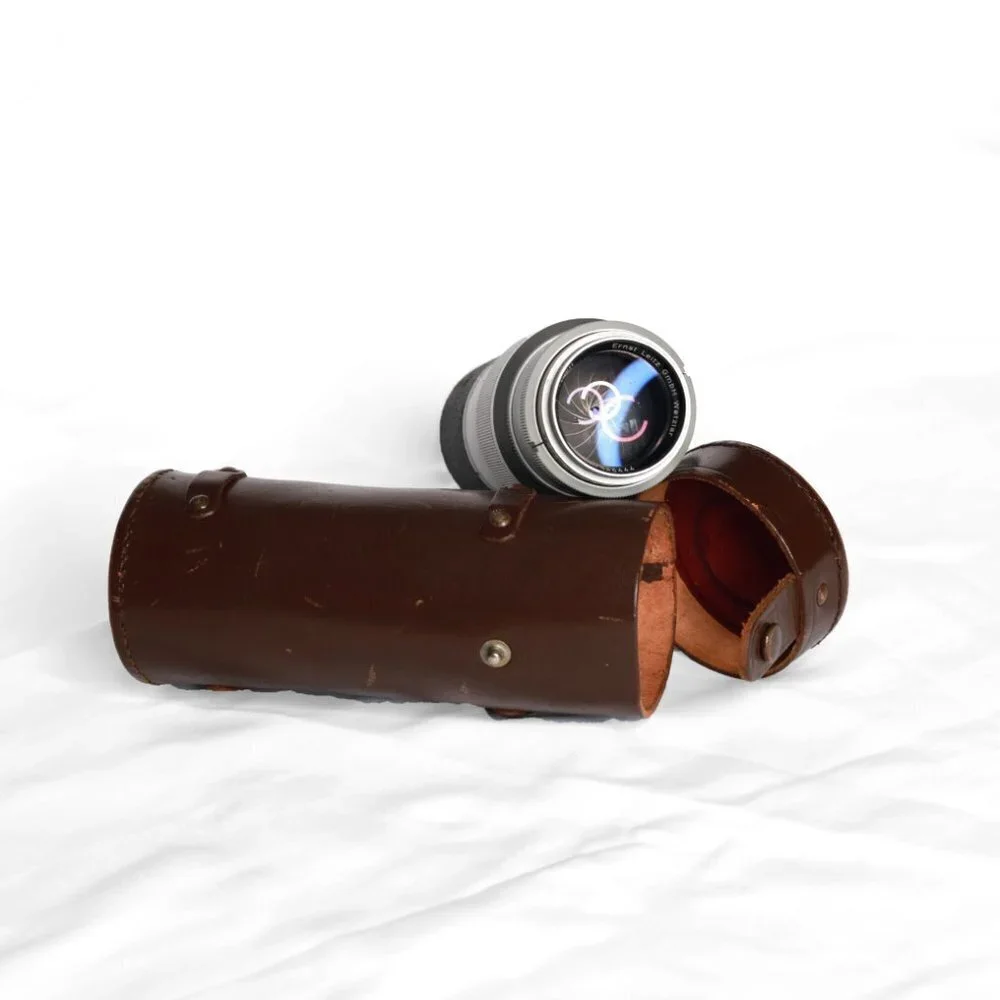 Leica Hektor Camera Lens with Leather Case